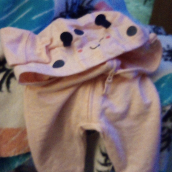 Pink jumpsuit with cute little antennas - Picture 4 of 4